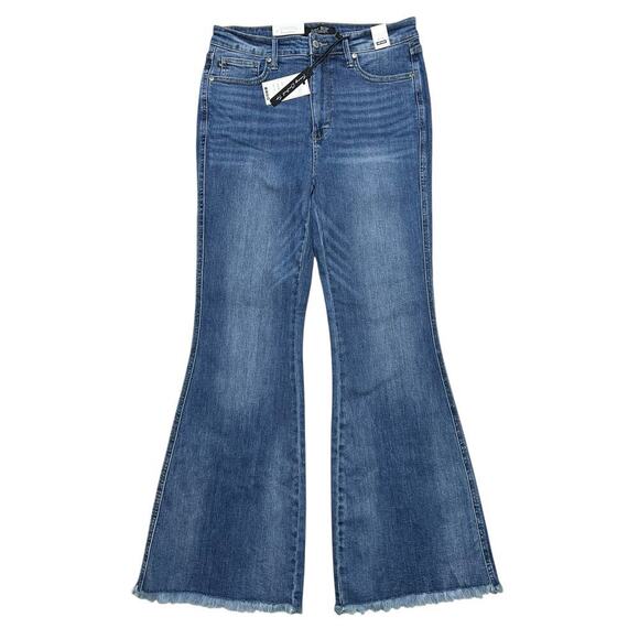 Judy Blue Women’s Reg / Curvy Tummy‎ Control High Waisted Blue Flared Jeans - 31 - Picture 1 of 8